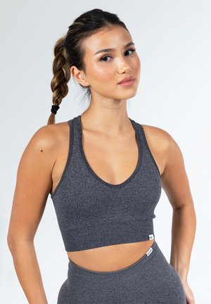 AMAZE - Medium support sports bra - anthrazit melange