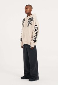 Ed Hardy DRAGON ZIP THRU - Chaqueta de punto - beige