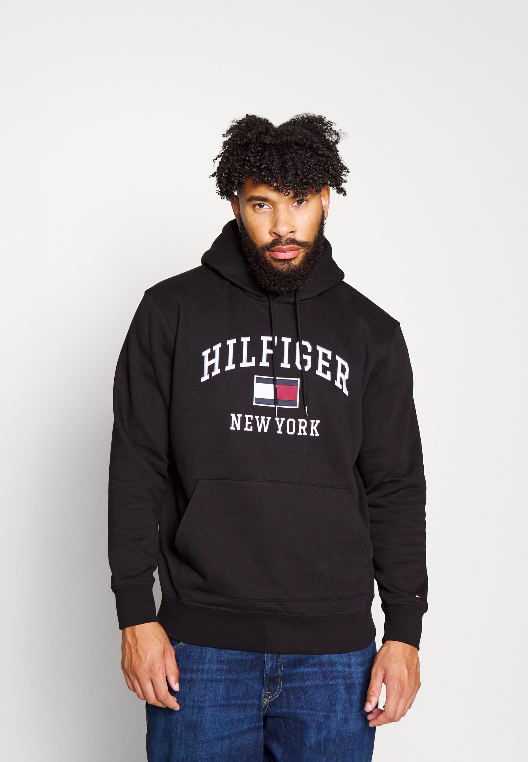 Tommy Hilfiger MODERN VARSITY HOODY - Sweatshirt - black - Zalando.de