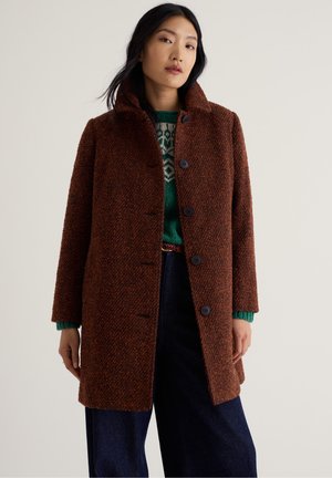 Seasalt Cornwall, SEASALT CORNWALL WOOD CABIN COAT - Abrigo corto - brown - blackthorne seedbed