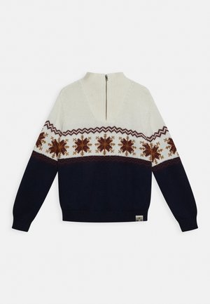 ZIPPE - Pullover - navy bonton