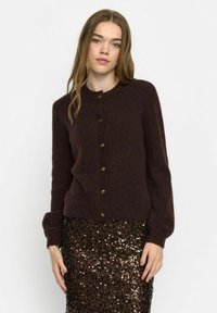 Soft Rebels ALLISON O-NECK - Jopica - chocolate plum melange