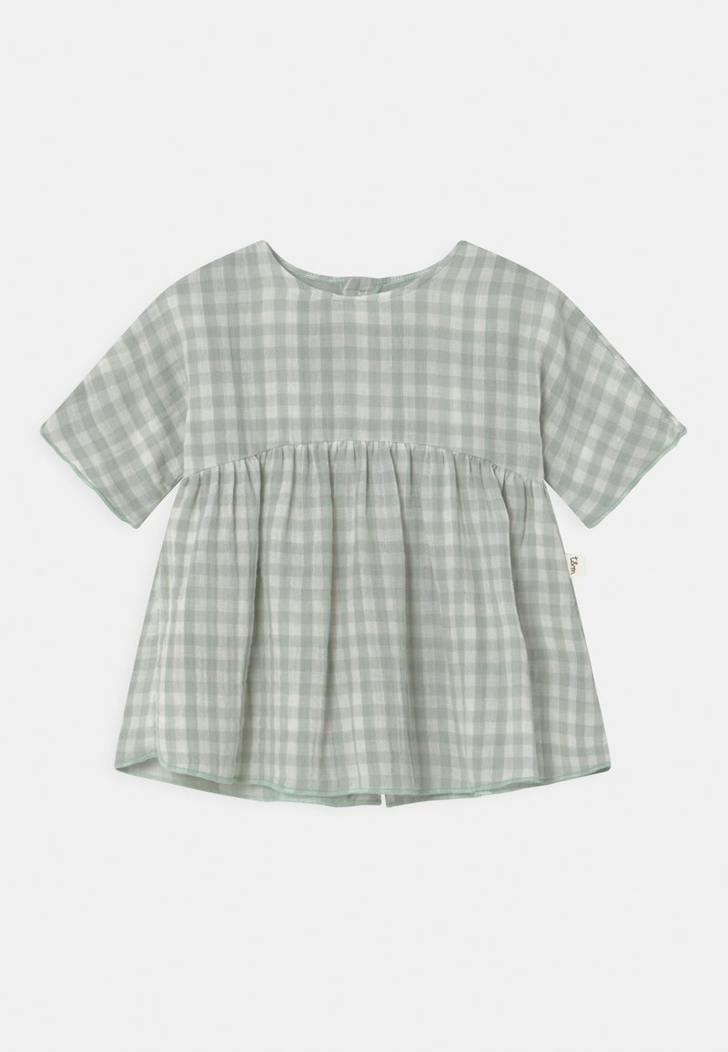 Teddy & Minou DRESS CHECKED - Kjole - milk/mint