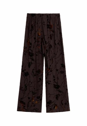 Desigual, LONG FLOCKED TROUSERS - Pantalon classique - brown