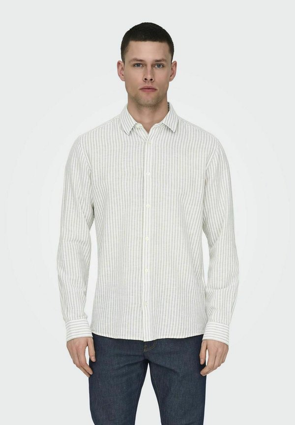 ONSCAIDEN STRIPE SHIRT - Shirt - chinchilla