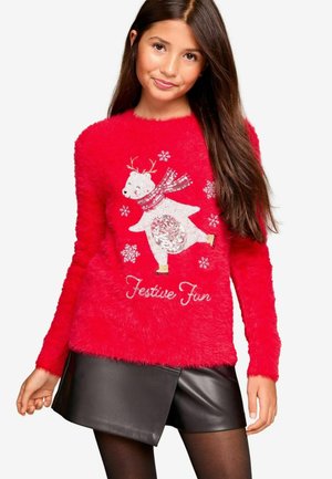 CHRISTMAS REGULAR FIT - Stickad tröja - red