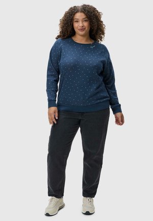 RUNDHALS JOHANKA TRIANGLES PLUS - Sweatshirt - petrol