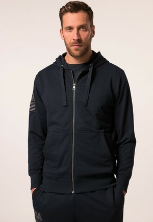 JP1880 JAY- IRON ANVIL FITNESS HOOD - Zip-up sweatshirt - navy blue