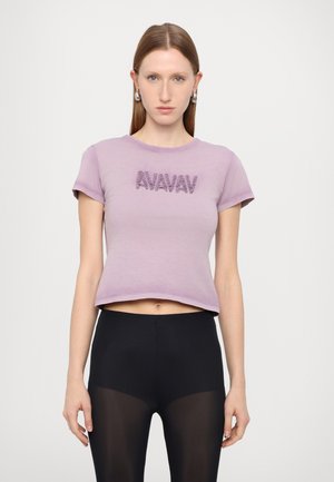 PRINTED  - Print T-shirt - purple