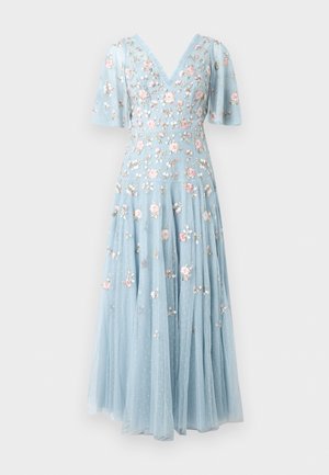 MAYFLOWER DITSY V NECK CAPE ANKLE GOWN - Robe de soirée - aqua