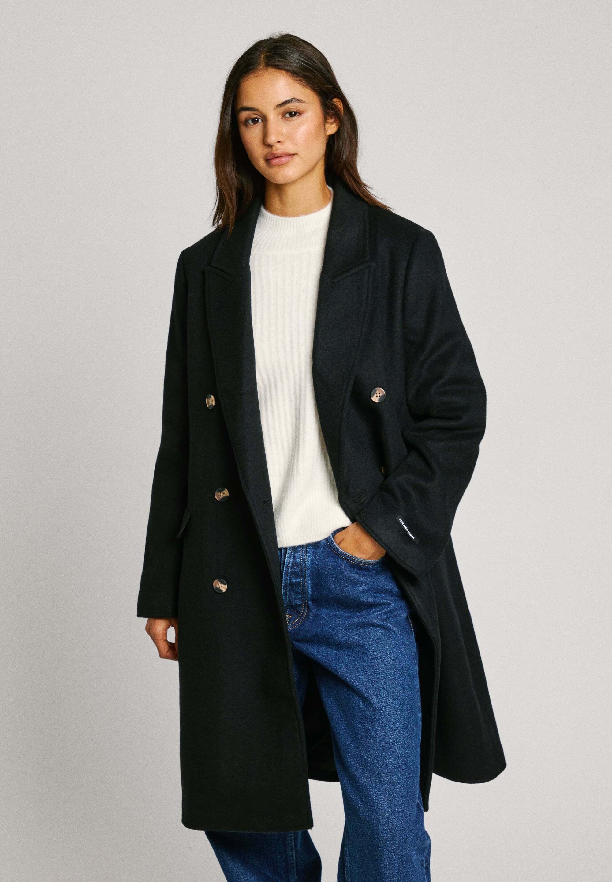 Dark Grey Abrigo Gris Mujer Zalando Abrigo Mujer Marron Pepe