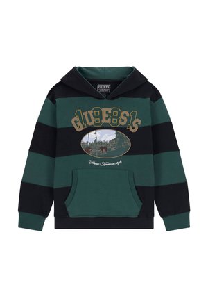 Sweat à capuche - mehrfarbig, grün