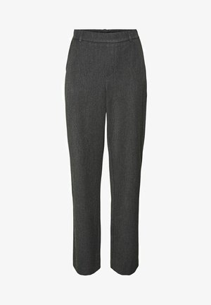 Vero Moda, VMMAYA MR STRAIGHT SOLID - Broek - dark grey melange