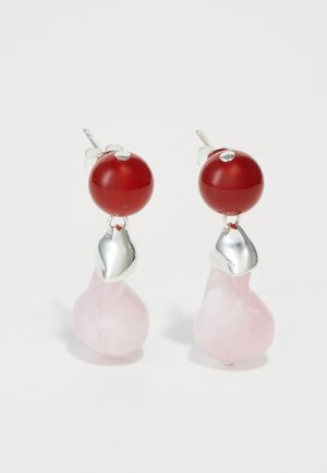 EARRINGS - Kõrvarõngad - red/pink