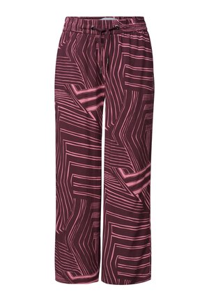 Street One, HIGH WAIST CULOTTE MIT MUSTER - Pantalon classique - blush berry