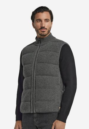 Weste - grau dark grey melange