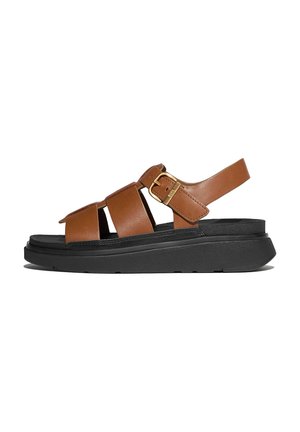 GEN-FISHERMAN - Sandalen met sleehak - tan