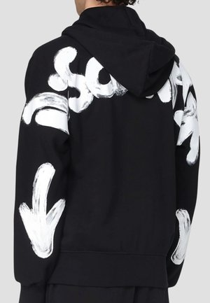 Felpa con zip - black