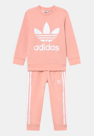 CREW SET UNISEX - Verryttelypuku - haze coral/white