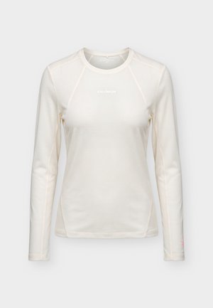 Salomon, SHKOUT CORE TEE - Μπλούζα με μακριά μανίκια - whisper white/pink frosting/icy pink