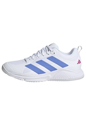 COURT TEAM BOUNCE 2 0 - Scarpe da pallavolo - cloud white/blue fusion/lucid fuchsia