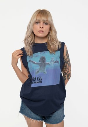 NIRVANA NEVERMIND MUSCLE - Top - navy