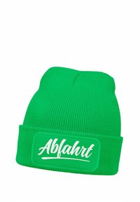 MoonWorks MIT PATCH SPRUCH ABFAHRT - Beanie - grün