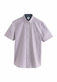 REGULAR FIT  SHORT SLEEVE OXFORD CHECK - Ing - ecru