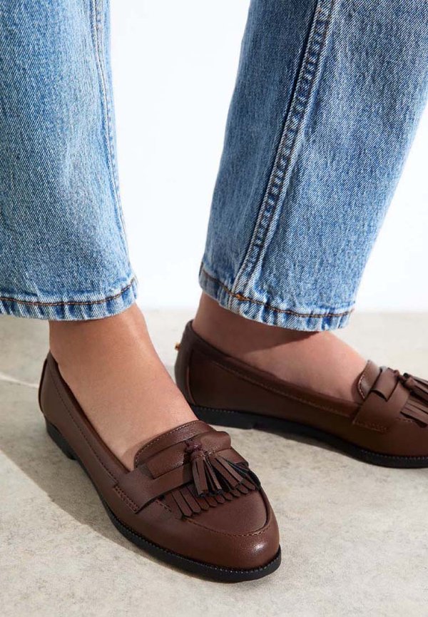 TASSEL LOAFERS - Slipper - rust