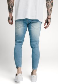 SIKSILK DISTRESSED SUPER  - Vaqueros pitillo - light-blue denim
