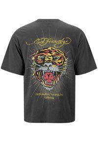 Ed Hardy MELROSE TIGER - Print T-shirt - charcoal