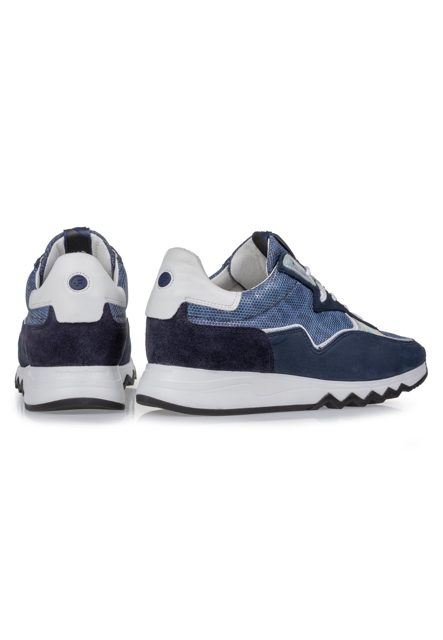 Floris van Bommel 85334 Lage sneakers Leren Sneaker Dames Blauw -  Schoenen.nl