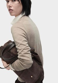 Marks & Spencer CREW NECK - Strickjacke - cappuccino