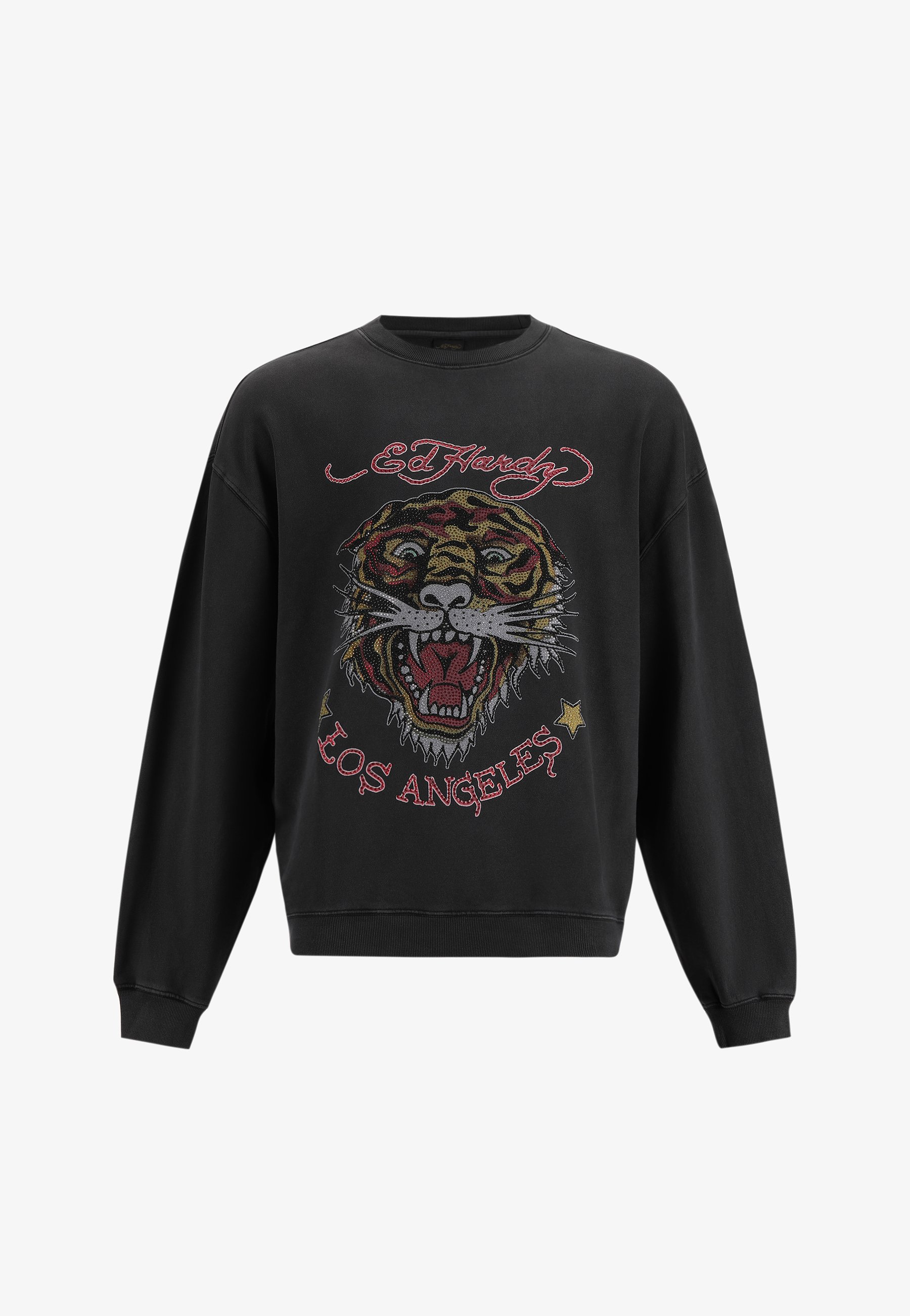 Ed Hardy CREW NECK Sweatshirt black/schwarz