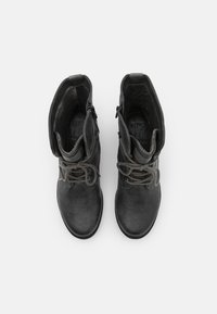 Mustang Botines con cordones - mottled dark grey