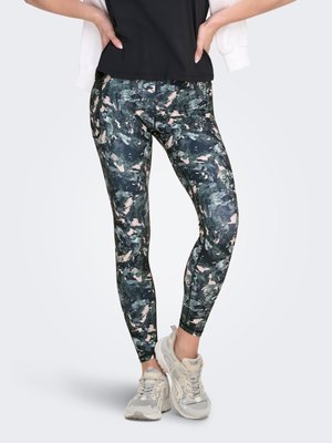 ONLY Play, ONPJAM-2-FONT HW PCK AOP TIGHTS - Leggings - night sky