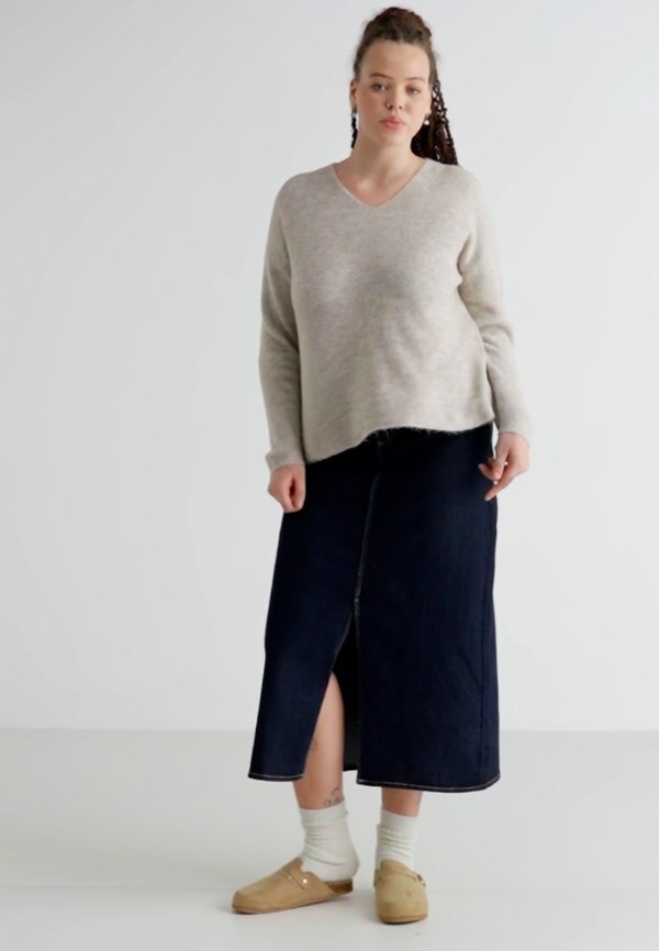 CARCAMILLA - Jumper - pumice stone melange3