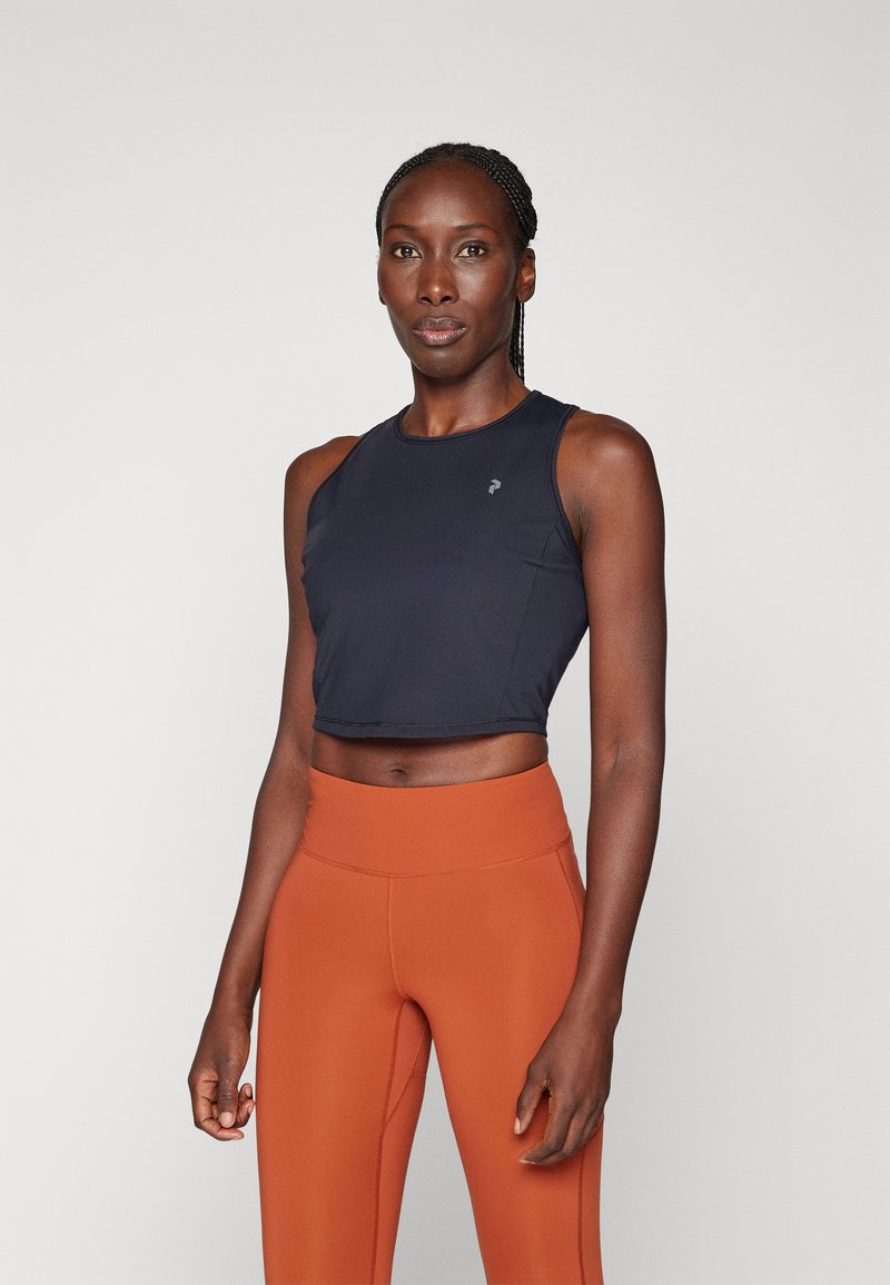 Peak Performance - POWER CROPPED - Tops - black, Palielināt