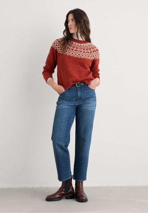 PORT KINNIS  - Maglione - red wag tail red sail birch mix