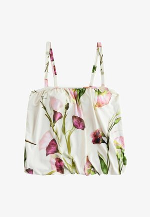 Haut de bikini - cream tulip print