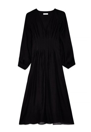 PLEATED WAIST  - Maxikleid - black