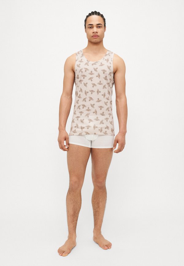 ANGLO ORB PRINT VEST - Undershirt - beige2