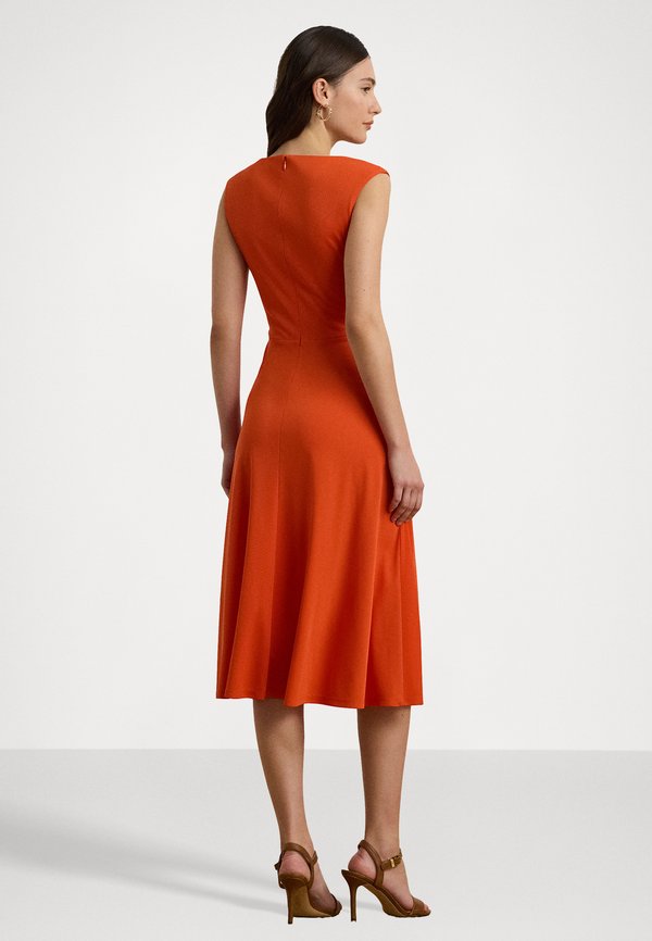 TWIST FRONT JERSEY DRESS - Jersey dress - orange3