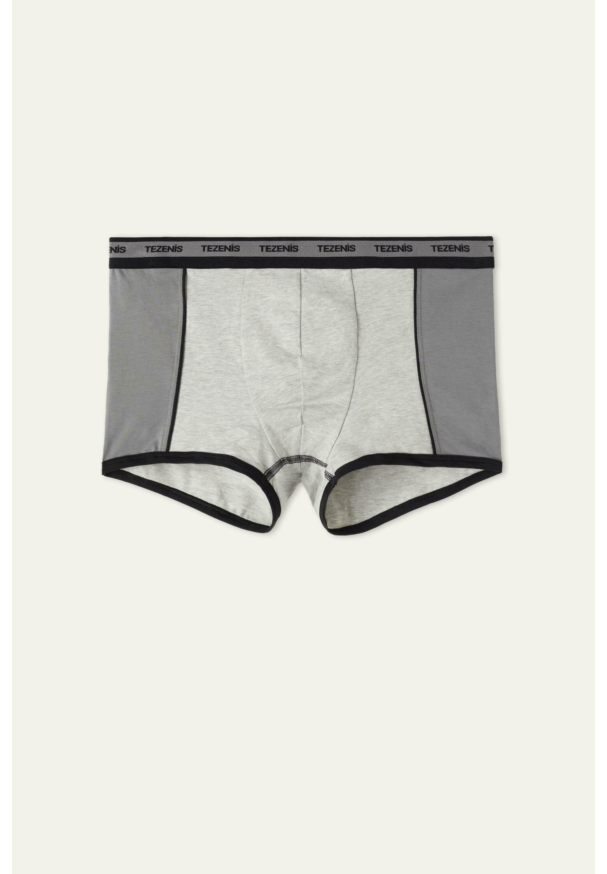 Tezenis MIT ELASTISCHEM LOGOBUND - Culotte - grau grey blend charcoal  black/gris jaspeado - Zalando.es