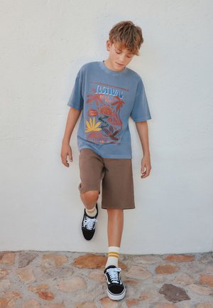 Next, SHORT SLEEVE GRAPHIC - Tričko s potlačou - blue washed