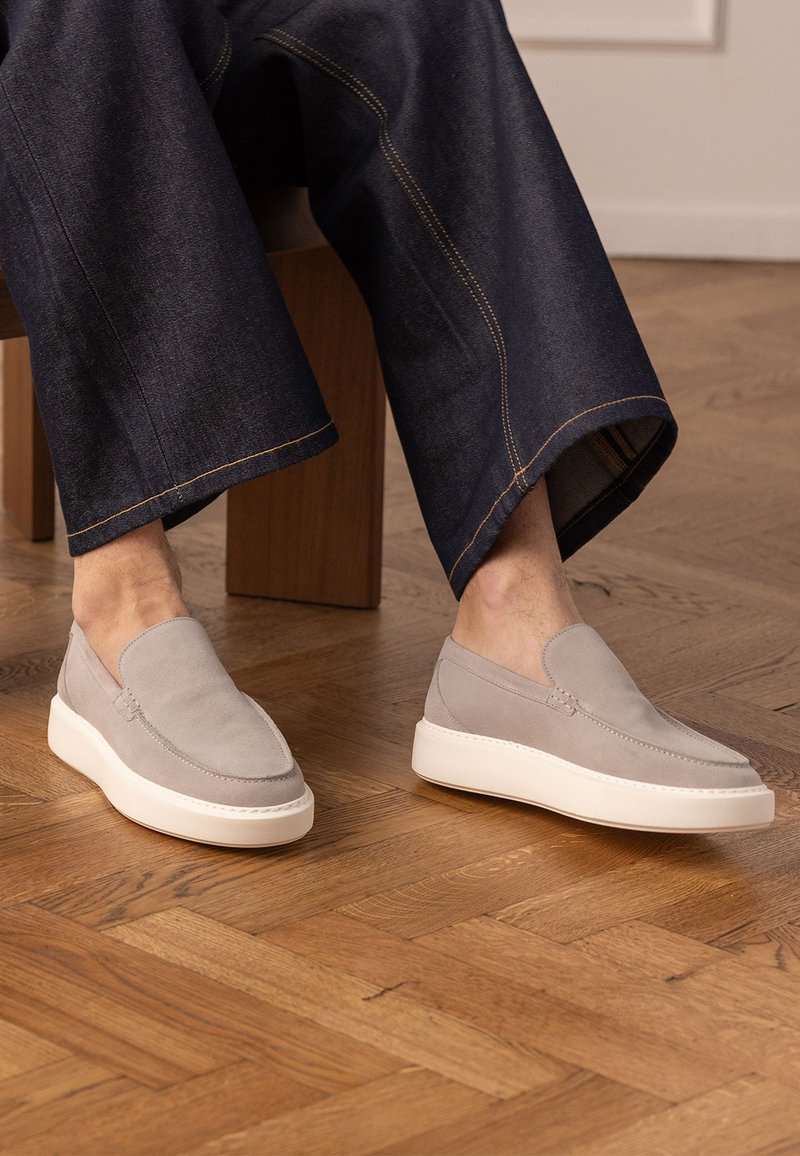 Manfield LOAFER - Slip-ons - grau/grey - Zalando