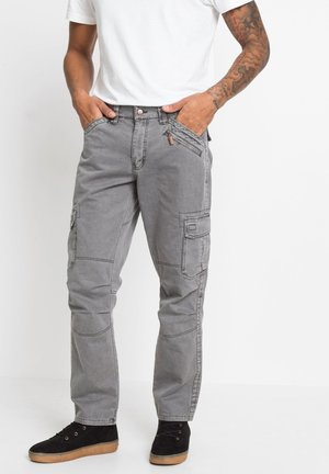 STRAIGHT - Pantalon cargo - grey