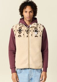 BONOBO Jeans ÄRMELLOSE MIT REISSVERSCHLUSS - Weste - ecru