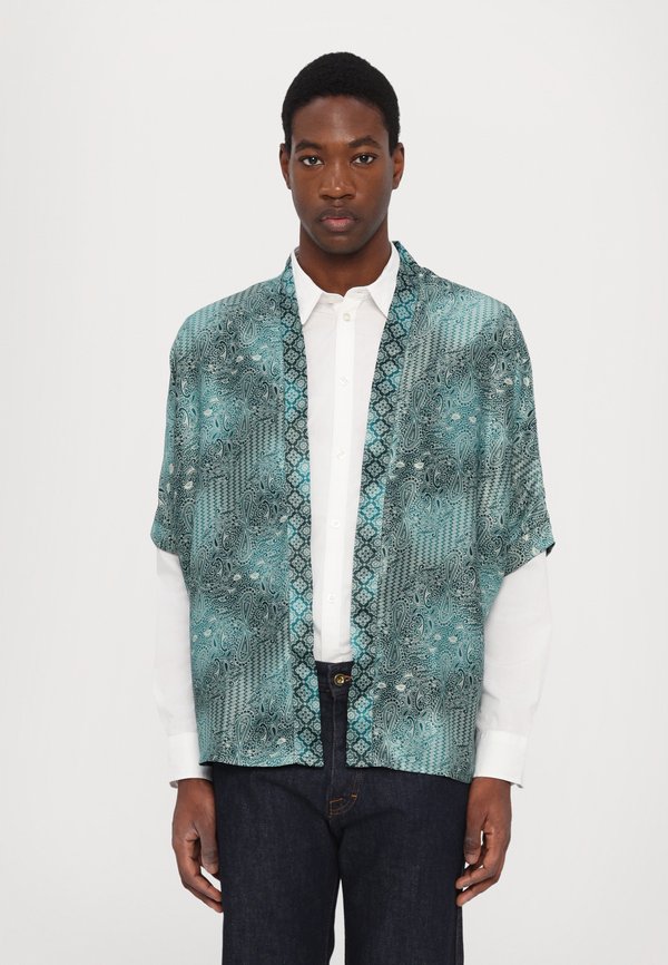 KIMONO UNISEX - Button-down blouse - aquamarine2