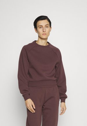 ICANIWILL EVERYDAY CROPPED CREWNECK - Pusa - burgundy